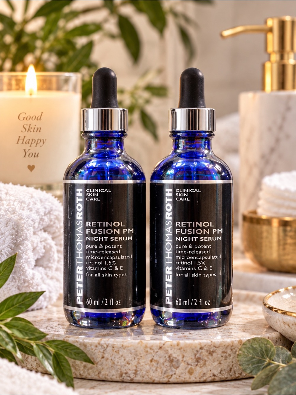 Peter Thomas Roth Retinol Fusion PM Night Serum 2-Pack | 1.5% Retinol